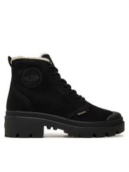 Palladium Trapery 98867-008-M Czarny. Czarne trapery damskie Palladium, z nubiku, bez zapięcia. Za 359.99 zł.