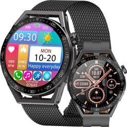Smartwatch Rubicon RNCE88 Czarny (RNCE88). Czarne zegarki smartwatch Rubicon, bez wzorów. Za 215.19 zł.
