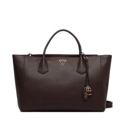 Torebka Guess. Brązowe shopperki damskie Guess, z aplikacjami, bez dodatków. Za 674.99 zł.