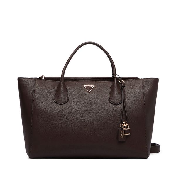 Torebka Guess. Brązowe shopperki damskie Guess, z aplikacjami, bez dodatków. Za 674.99 zł.