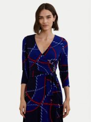 LAUREN RALPH LAUREN Sukienka koktajlowa 250957730001 Granatowy. Niebieskie sukienki damskie Lauren Ralph Lauren, bez wzorów, z syntetyku, wizytowe, bez kołnierzyka, bez ramiączek. Za 629.99 zł.
