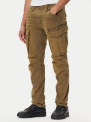 G-Star Raw Spodnie materiałowe Rovic Zip 3D D02190-E172 Zielony Tapered Fit. Zielone spodnie materiałowe męskie G-Star Raw, bez wzorów, z bawełny. Za 539.99 zł.