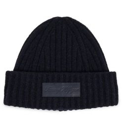 Czapka Tommy Hilfiger. Niebieskie czapki damskie Tommy Hilfiger, na zimę, bez wzorów. Za 269.99 zł.