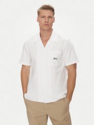 Robe di Kappa Koszula Robe Giovani Aousja 631372W Biały Regular Fit. Białe koszule męskie Robe di Kappa, m, bez wzorów, z bawełny, bez kołnierzyka, bez ramiączek. Za 459.99 zł.