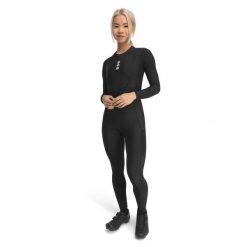 Damskie termiczne długie spodnie rowerowe gravel Kolarstwo Siroko Delta. Czarne spodnie sportowe damskie SIROKO, bez wzorów, z tkaniny, sportowe, długie, rowerowe. Za 593.00 zł.