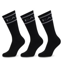 Skarpety długie EA7 Emporio Armani. Czarne skarpety męskie EA7 Emporio Armani, bez wzorów. Za 159.99 zł.