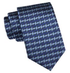 Męski Krawat - Angelo di Monti - Niebieski, Wzór Geometryczny. Niebieskie krawaty i muchy Angelo di Monti, bez wzorów, z tkaniny, eleganckie. Za 45.00 zł.