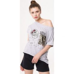 Jasnoszara Bluzka Securest. Bluzki damskie Born2be, l, bez wzorów, bez kołnierzyka, bez ramiączek. Za 29.99 zł.