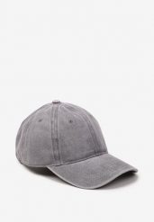 Szara Czapka z Daszkiem z Bawełny Gliss. Szare czapki damskie Renee, bez wzorów, z bawełny. Za 34.99 zł.