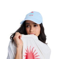 Czapka dla Kobiety LIVE FOREVER Niebieski. Niebieskie czapki damskie Roxy, bez wzorów, z bawełny. Za 109.99 zł.