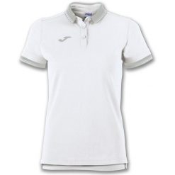 Koszulka polo do tenisa damska Joma Bali II. Białe bluzki damskie Joma, xl, bez wzorów, sportowe, bez kołnierzyka, bez ramiączek. Za 131.50 zł.