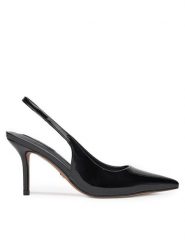 Nine West Szpilki SX005-01 Czarny. Czarne szpilki damskie Nine West, bez wzorów, ze skóry, bez obcasa, na szpilce, bez zapięcia. Za 229.99 zł.
