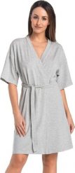 Teyli Szlafrok damski z wiskozy Maddalena szary 2XL Szary. Szare szlafroki damskie Teyli, xl, bez wzorów, z wiskozy, bez ramiączek, bez kaptura. Za 182.79 zł.