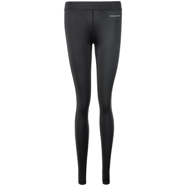 Legginsy do biegania damskie Endurance Zenta Long. Czarne legginsy damskie Endurance, bez wzorów. Za 119.99 zł.
