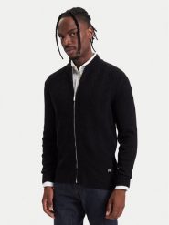 KARL LAGERFELD Kardigan 655029 564308 Czarny Regular Fit. Czarne swetry męskie KARL LAGERFELD, m, bez wzorów, z syntetyku, bez kołnierzyka, bez ramiączek. Za 939.99 zł.