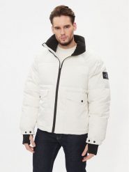 Calvin Klein Jeans Kurtka zimowa J30J324064 Biały Relaxed Fit. Białe kurtki męskie Calvin Klein Jeans, na zimę, l, bez wzorów, z jeansu, bez kaptura. Za 759.99 zł.