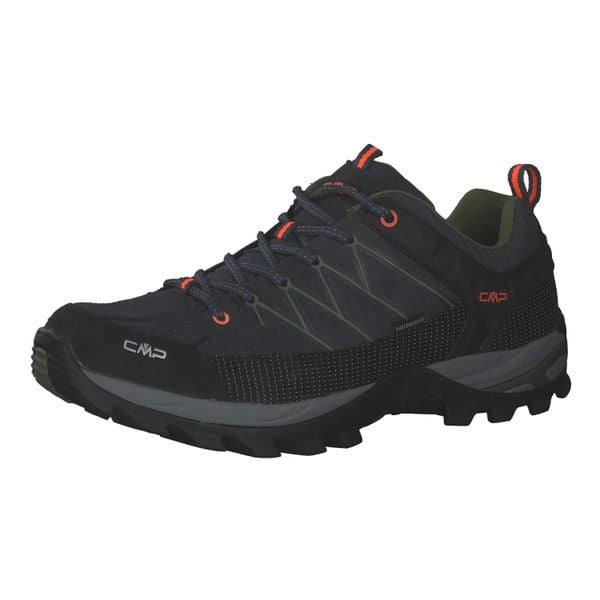 Buty trekkingowe męskie CMP Rigel Low Wp. Czarne trekkingi męskie CMP, z materiału, bez zapięcia. Za 429.99 zł.