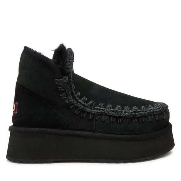 Śniegowce Mou. Czarne śniegowce damskie Mou, bez zapięcia. Za 749.99 zł.