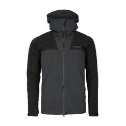 Kurtka przeciwdeszczowa męska Pinewood Abisko Trekking 3L. Czarne kurtki męskie Pinewood, l, bez wzorów, sportowe, bez kaptura. Za 1,049.00 zł.