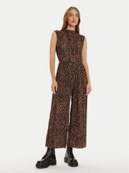 Vero Moda Kombinezon Wilhelmina 10330184 Brązowy Regular Fit. Brązowe sukienki damskie Vero Moda, s, bez wzorów, z syntetyku, bez kołnierzyka, bez ramiączek. Za 129.99 zł.