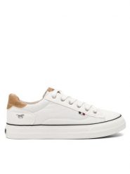 Mustang Trampki 1272-307-1 Biały. Białe trampki i tenisówki damskie Mustang, bez wzorów, z materiału, bez zapięcia. Za 259.99 zł.