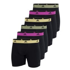 Bokserki Active Flex Cotton 6 pak. Szare bokserki męskie Adidas, bez wzorów, z bawełny. Za 333.00 zł.
