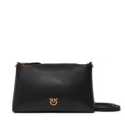 Torebka PINKO. Czarne listonoszki damskie Pinko, bez wzorów, bez dodatków. Za 629.99 zł.