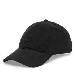 Czapka z daszkiem Calvin Klein. Czarne czapki damskie Calvin Klein, bez wzorów. Za 209.99 zł.