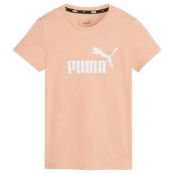 T-shirt Damski Logo Essential. Zielone t-shirty damskie Puma, m, bez wzorów, sportowe, bez kołnierzyka, bez ramiączek. Za 143.99 zł.