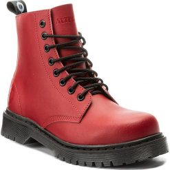 Trapery ALTERCORE - 651D Red. Czerwone trapery damskie Altercore, z materiału, bez zapięcia. W wyprzedaży za 249.00 zł.