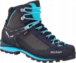 Buty trekkingowe damskie Buty crow gtx women-premium navy-ethernal blue-uk 5,5 (38,5) SALEWA. Niebieskie obuwie trekkingowe damskie NoName, bez zapięcia. Za 1,252.76 zł.