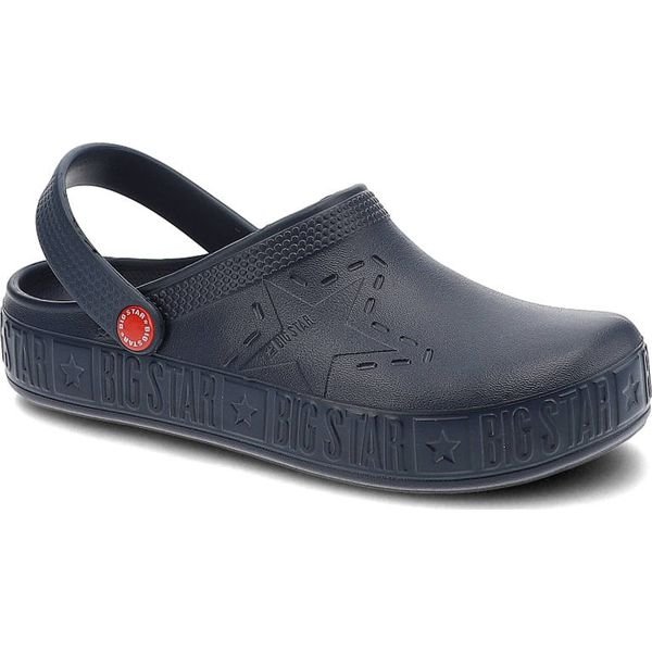 Niebieskie Klapki Big Star Wodoodporne Buty Damskie. Niebieskie klapki damskie BIG STAR, bez wzorów, eleganckie, bez obcasa, bez zapięcia. Za 69.99 zł.