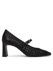 Hispanitas Czółenka RHV264609 C003 Czarny. Czarne czółenka damskie Hispanitas, bez wzorów, z materiału, bez obcasa, bez zapięcia. Za 609.99 zł.