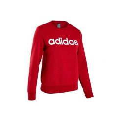 Bluza Gym & Pilates damska. Czerwone bluzy damskie Adidas, l, bez wzorów, z bawełny, bez ramiączek, bez kaptura. Za 179.99 zł.