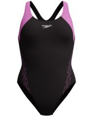 Strój kąpielowy damski Speedo HyperBoom Racerback. Czarne stroje kąpielowe damskie Speedo, s, bez wzorów, z elastanu. Za 119.99 zł.