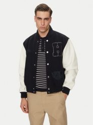 Tommy Hilfiger Kurtka przejściowa Leather Varsity Jacket MW0MW39248 Granatowy Regular Fit. Niebieskie kurtki męskie Tommy Hilfiger, m, bez wzorów, z syntetyku, bez kaptura. Za 1,539.00 zł.