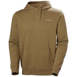 Bluza z kapturem Helly Hansen Massif Graphic. Brązowe bluzy męskie Helly Hansen, m, bez wzorów, bez ramiączek, z kapturem. Za 337.25 zł.