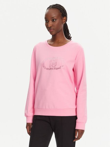 Liu Jo Sport Bluza TA5168 FS090 Różowy Regular Fit. Czerwone bluzy damskie Liu Jo Sport, s, bez wzorów, z bawełny, sportowe, bez ramiączek, bez kaptura. Za 319.99 zł.