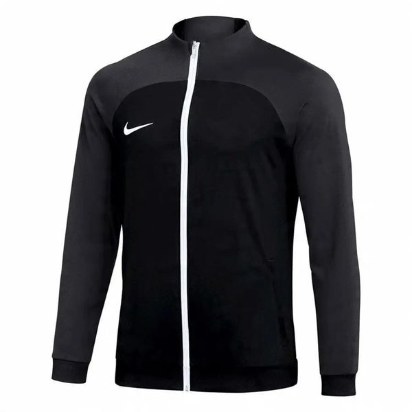 Męska Kurtka Dresowa Academy Pro DriFIT. Czarne kurtki męskie Nike, m, bez wzorów, z dresówki, bez kaptura. Za 119.00 zł.