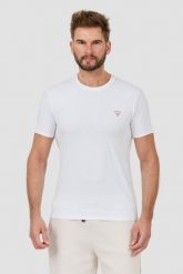 GUESS Biały męski t-shirt Core Tee Str, Rozmiar M. Białe t-shirty męskie Guess, l, z aplikacjami, bez kołnierzyka, bez ramiączek. W wyprzedaży za 84.99 zł.
