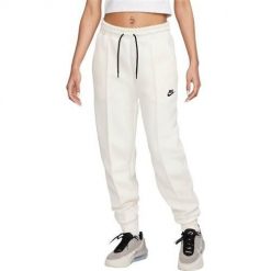 Spodnie sportowe damskie Nike Sportswear Tech Fleece. Białe spodnie dresowe damskie Nike, bez wzorów, z dresówki, sportowe, trekkingowe. Za 465.00 zł.