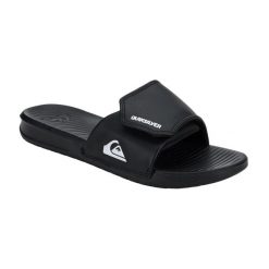 Klapki basenowe męskie Quiksilver Bright Coast. Czarne klapki męskie Quiksilver, bez wzorów, z materiału, bez zapięcia. Za 139.99 zł.