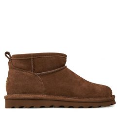 Śniegowce Bearpaw. Brązowe śniegowce damskie Bearpaw, bez zapięcia. Za 449.99 zł.