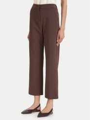 Maryley Spodnie materiałowe 26EB527/06MO Brązowy ciemny Regular Fit. Brązowe spodnie materiałowe damskie Maryley, bez wzorów, z bawełny. Za 289.99 zł.