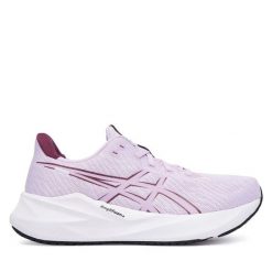 Buty do biegania Asics. Fioletowe obuwie sportowe damskie Asics, bez wzorów, bez zapięcia, do biegania. Za 329.99 zł.