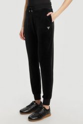 GUESS Czarne damskie spodnie dresowe Couture, Rozmiar XS. Czarne spodnie dresowe damskie Guess, z aplikacjami, z dresówki. W wyprzedaży za 224.99 zł.