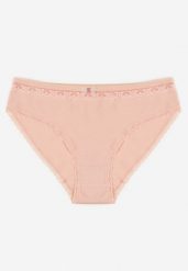 Różowe Majtki Figi z Bawełny Ozdobione Kokardą i Koronką Zeterie. Czerwone majtki damskie Renee, z bawełny. Za 9.99 zł.