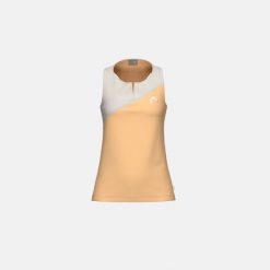 SPIRIT Damski Top Tenisowy. Brązowe topy damskie Head, bez wzorów, sportowe, z asymetrycznym kołnierzem, bez ramiączek. Za 230.00 zł.