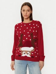 Ysabel Mora Sweter 70029 Czerwony Regular Fit. Czerwone swetry nierozpinane damskie ysabel mora, xl, bez wzorów, z syntetyku, bez kołnierzyka, bez ramiączek. Za 139.99 zł.