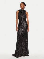 Pinko Sukienka wieczorowa Apollinaire 104471 A29J Czarny Regular Fit. Czarne sukienki damskie Pinko, bez wzorów, z syntetyku, wizytowe, bez kołnierzyka, bez ramiączek. Za 1,609.00 zł.